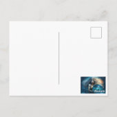 Sternzeichen Wassermann Postkarte (Rückseite)