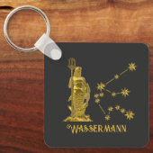 Sternzeichen Wassermann -  Schlüsselanhänger (Vorderseite)