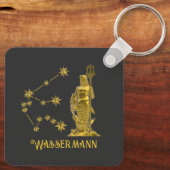 Sternzeichen Wassermann -  Schlüsselanhänger (Rückseite)