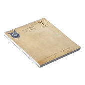 Sternzeichen Widder & Himmels-Katze - Notizbuch Notizblock (angewinkelt)