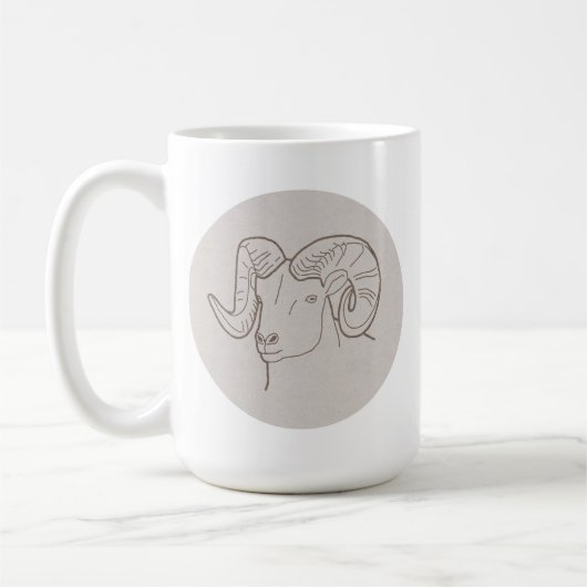 Sternzeichen Widder Kaffeetasse (Links)