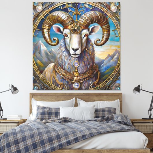 Sternzeichen - Widder Leinwanddruck (Insitu (Schlafzimmer))