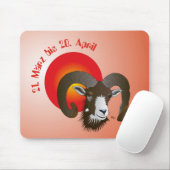 Sternzeichen Widder Mauspad (Mit Mouse)