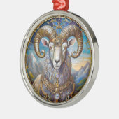 Sternzeichen - Widder Ornament Aus Metall (Links)