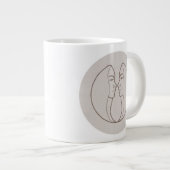 Sternzeichen Zwilling Jumbo-Tasse (Vorderseite Rechts)