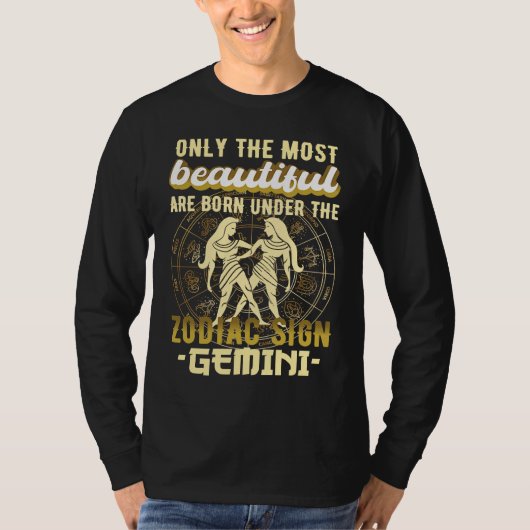 Sternzeichen Zwillinge Astrologie T-Shirt (Vorderseite)