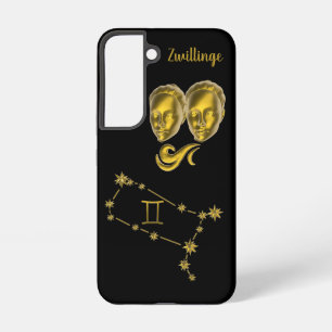 Sternzeichen Zwillinge, gold -  Samsung Galaxy Hülle