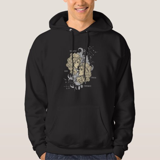 Sternzeichen Zwillinge Hoodie (Vorderseite)