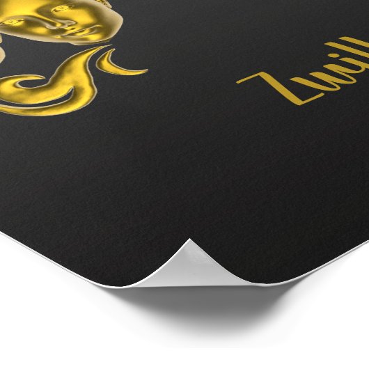 Sternzeichen Zwillinge - Poster (Ecke)