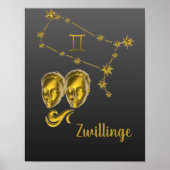 Sternzeichen Zwillinge - Poster (Vorne)