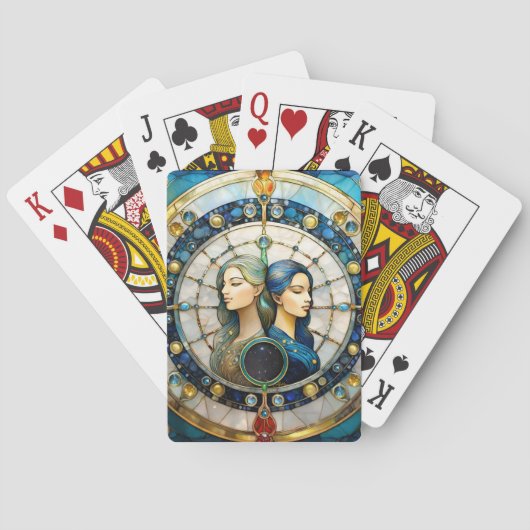 Sternzeichen - Zwillinge Spielkarten (Rückseite)