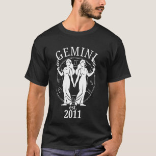 Sternzeichen Zwillinge Zwillinge geboren 2011 T-Shirt