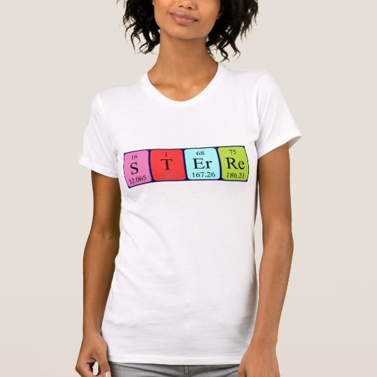 Sterre Periodenname Shirt (Vorderseite)