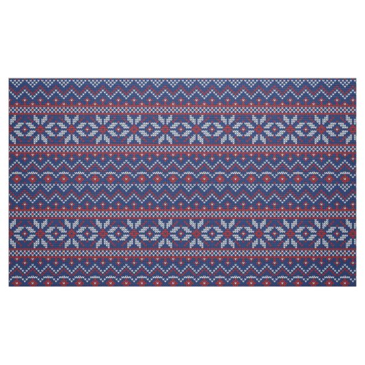 Stetch Pattern2 Navy/Red ID208 Stoff (Fat Quarter (45,7 x 55,9 cm))