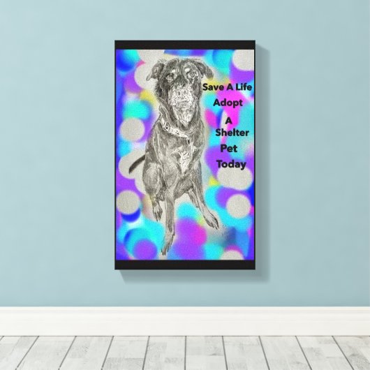 Stetched Canvas Print Leinwanddruck (Insitu (Holzboden))