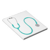 Stetheskop Notizblock (angewinkelt)