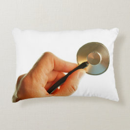 Stethoscoop in een hand voor een ziekenhuis sfeer. dekokissen