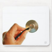Stethoscoop in een hand voor een ziekenhuis sfeer. mousepad (Vorne)