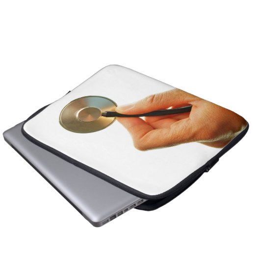 stethoscoop ziekenhuis ziek beter beterschap. laptopschutzhülle (Vorne Knopf)