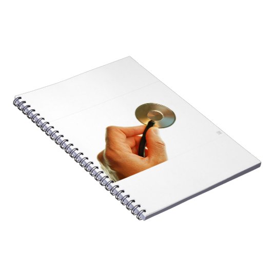 stethoscoop ziekenhuis ziek beter beterschap. notizblock (Rechte Seite)