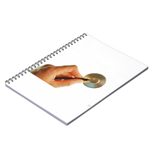 stethoscoop ziekenhuis ziek beter beterschap. notizblock (Linke Seite)