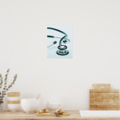 Stethoscope 3 poster (Küche)