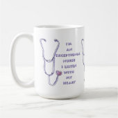 Stethoscope außerordentliche Krankenschwester Kaffeetasse (Links)