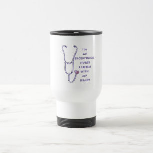 Stethoscope außerordentliche Krankenschwester Reisebecher