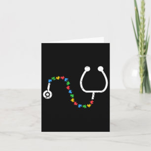 Stethoscope Autism Awareness Medical Rn Nurse Doct Karte