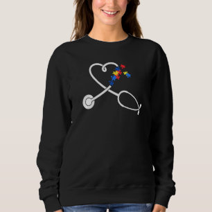 Stethoscope Autism Awareness Medical Rn Nurse Doct Sweatshirt