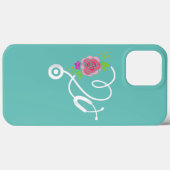 Stethoscope Blume Doctor Nurse Physical Case-Mate iPhone Hülle (Rückseite (Horizontal))