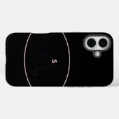 Stethoscope Bow Black, Pink, Silver Medical Case-Mate iPhone Hülle (Rückseite (Horizontal))