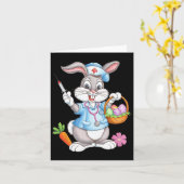 Stethoscope Bunny Scrub Top Rab Karte (Gelbe Blume)