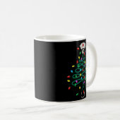 Stethoscope Christmas Tree Lights Nurse Christmas Kaffeetasse (VorderseiteRechts)