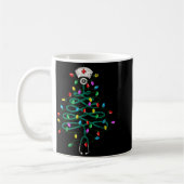 Stethoscope Christmas Tree Lights Nurse Christmas Kaffeetasse (Links)