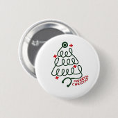 Stethoscope Christmas Tree Lights Nursing Scrubs Button (Vorne & Hinten)