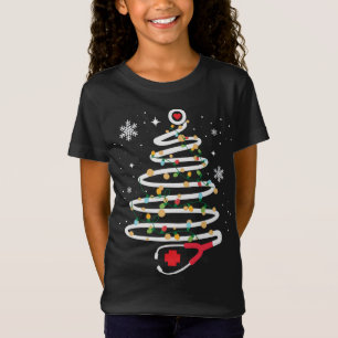 Stethoscope Christmas Tree Niedlich Healthcare RN T-Shirt