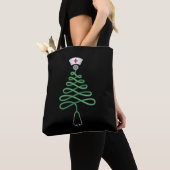 Stethoscope Christmas Tree Nurse Scrub Xmas Tasche (Von Nahem)