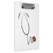 Stethoscope Clipboard Klemmbrett (Rechts)