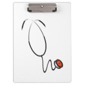 Stethoscope Clipboard Klemmbrett (Vorderseite)