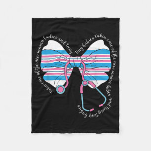 Stethoscope Coquette Bow Baby Blanket Mutter Baby Fleecedecke