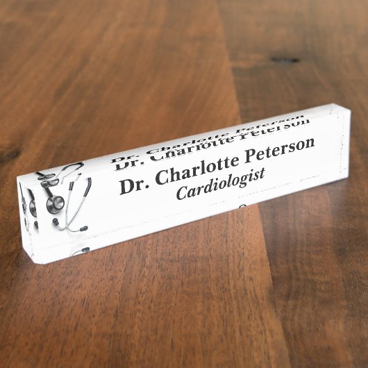 Stethoscope Custom Doctor Namensplakette (Seite)