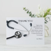 Stethoscope Dankeschön Karte (Stehend Vorderseite)