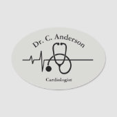 Stethoscope Designname Tag Namensschild (Vorderseite)