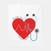 Stethoscope, die beste Ärztekrankheit der Personal Fleecedecke (Vorderseite)