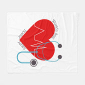 Stethoscope, die beste Ärztekrankheit der Personal Fleecedecke (Vorderseite (Horizontal))