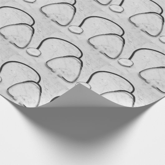 Stethoscope Doctor Krankenschwester Ärztin Medizin Geschenkpapier (Ecke)