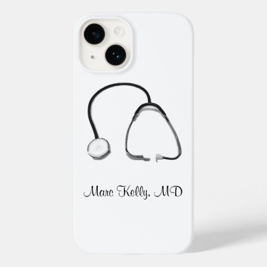 Stethoscope Doctor Nurse MD 4Mark Case-Mate iPhone Hülle (Rückseite)