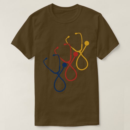 Stethoscope Doctor Nurse T-Shirt (Design vorne)