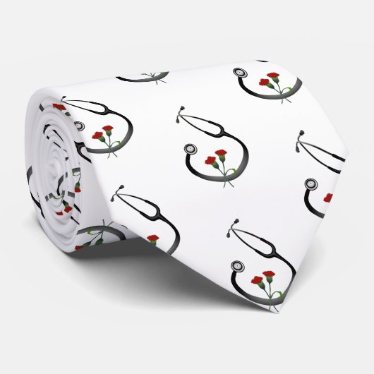 Stethoscope Doctor's Day Krawatte (Gerollt)